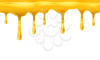 Dripping seamless honey, yellow, dripps, liquid drop and splash