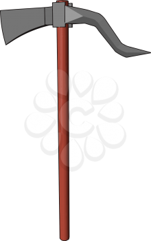 An axe is a hand tool that is used to shape split and cut wood or anything vector color drawing or illustration