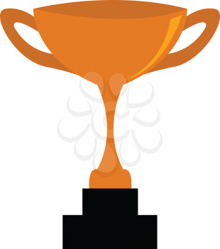 Trophy for a winner in championship illustration print vector on white background