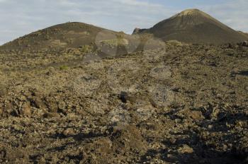 Los Volcanes Natural Park. Tinajo. Lanzarote. Canary Islands. Spain.