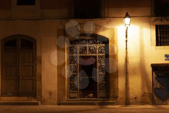 Barcelona, Spain - 28 June 2012: Streets of el Born neighbourhood at night