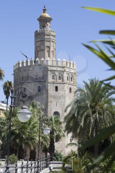The Torre del Oro is a dodecagonal military watchtower in Seville. It was erected by the Almohad Caliphate in order to control access to Seville