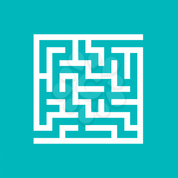 Abstact labyrinth. Game for kids. Puzzle for children. Maze conundrum. Find the right path. Color vector illustration.