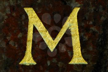 Royalty Free Photo of the Letter M