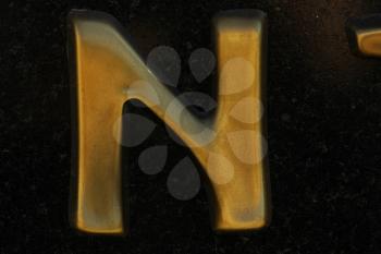 Royalty Free Photo of the Letter N