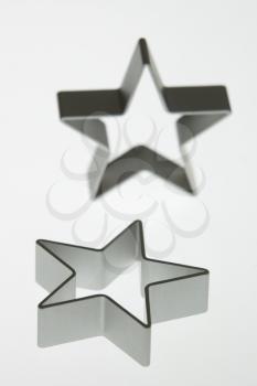 Star shaped cookie cutters.