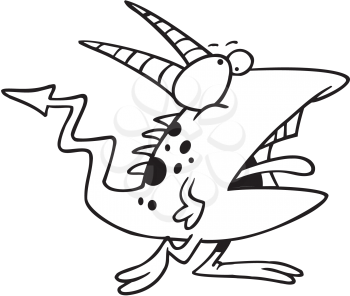 Royalty Free Clipart Image of a Creature