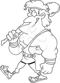 Royalty Free Clipart Image of Hercules