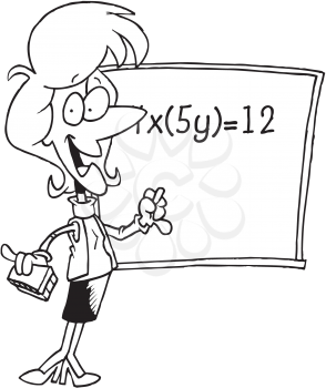 Royalty Free Clipart Image of a Teacher