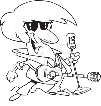 Royalty Free Clipart Image of a Rocker