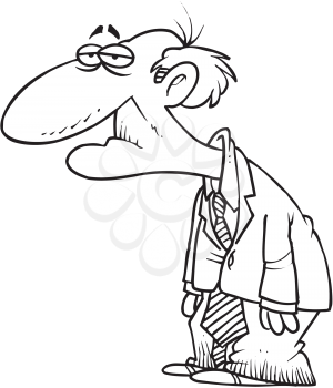 Royalty Free Clipart Image of an Elderly Man