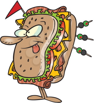 Royalty Free Clipart Image of a Sub