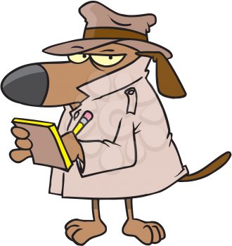 Royalty Free Clipart Image of a Watch Dog