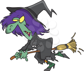 Royalty Free Clipart Image of a Witch