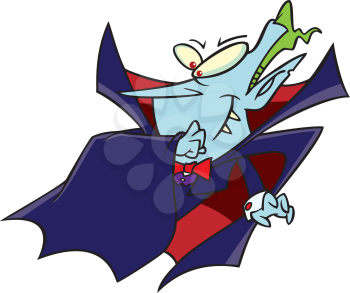 Royalty Free Clipart Image of a
Vampire