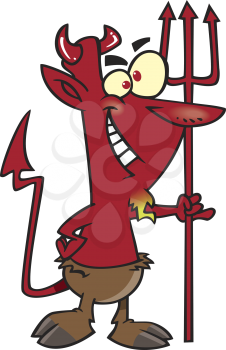 Royalty Free Clipart Image of a Devil