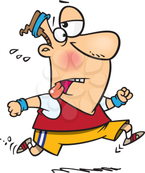 Royalty Free Clipart Image of a Jogger
