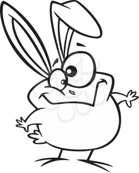 Royalty Free Clipart Image of an Easter Chick