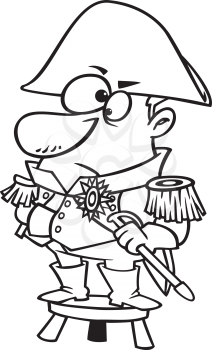 Royalty Free Clipart Image of a Man in a Costume