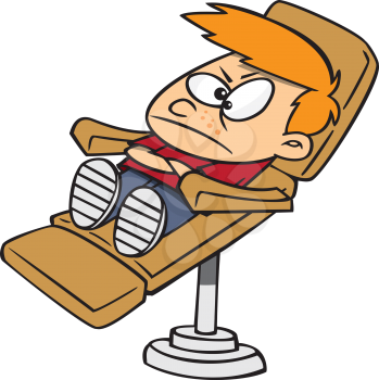Royalty Free Clipart Image of a Kid Having a Tantrum