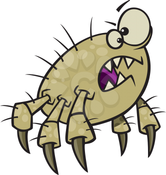 Royalty Free Clipart Image of a Mite