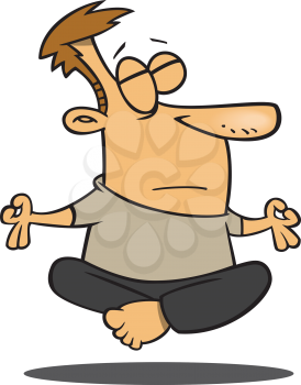 Royalty Free Clipart Image of a Meditator