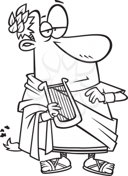 Royalty Free Clipart Image of an Ancient Roman
