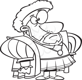 Royalty Free Clipart Image of a King