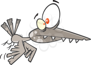 Royalty Free Clipart Image of a Spooky Bird