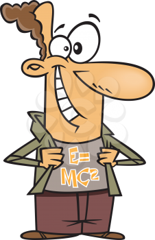 Royalty Free Clipart Image of a Physicist