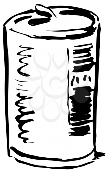 Royalty Free Clipart Image of a Beer Can