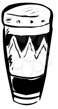 Royalty Free Clipart Image of a Conga Drum