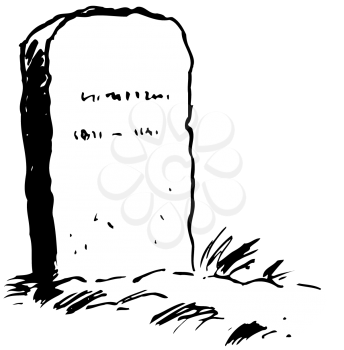 Royalty Free Clipart Image of a Tombstone