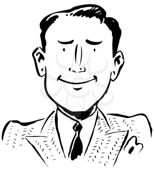 Royalty Free Clipart Image of
a Man in a Suit