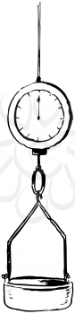 Royalty Free Clipart Image of a Weigh Scale