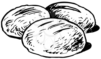 Royalty Free Clipart Image of Sourdough Bread
