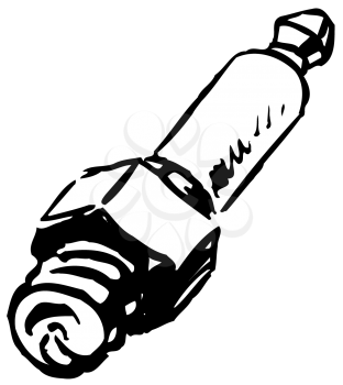 Royalty Free Clipart Image of a Sparkplug