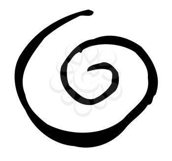 Royalty Free Clipart Image of a Squiggle