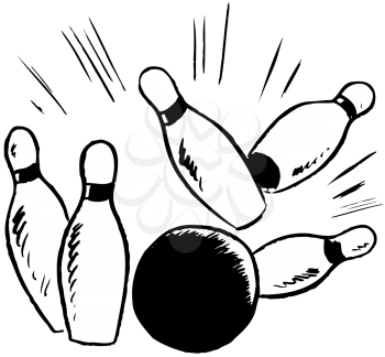 Royalty Free Clipart Image of a Strike