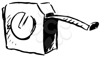 Royalty Free Clipart Image of a Tape Measure