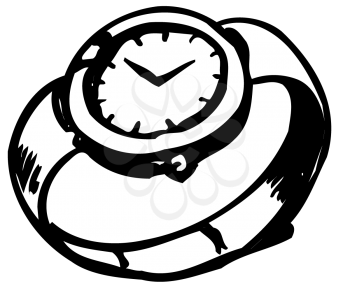 Royalty Free Clipart Image of a Watch