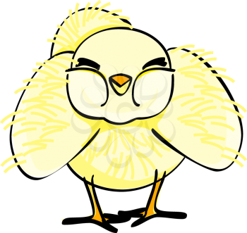 Royalty Free Clipart Image of a Chick