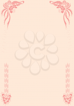Royalty Free Clipart Image of a Wedding Decoration