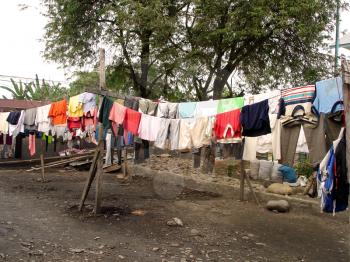 Royalty Free Photo of Clothes Drying in the Sun