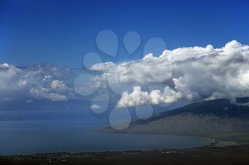 Royalty Free Photo of a View of South Maui From Haleakala in Hawaii