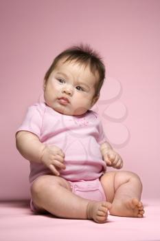 Royalty Free Photo of a Baby Sitting Up