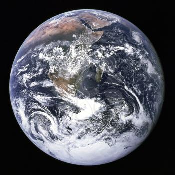 Royalty Free Photo of a NASA Image of Earth From Outer Space