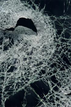 Royalty Free Photo of Cracked Glass