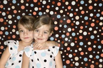 Royalty Free Photo of Twin Little Girls