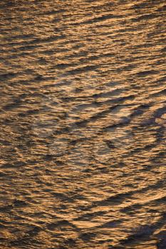 Royalty Free Photo of an Aerial of Rippled Atlantic Ocean 